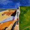 Beach / Homage to Diebenkorn
 14 x 18
 Collection of Jax & John Lowell
